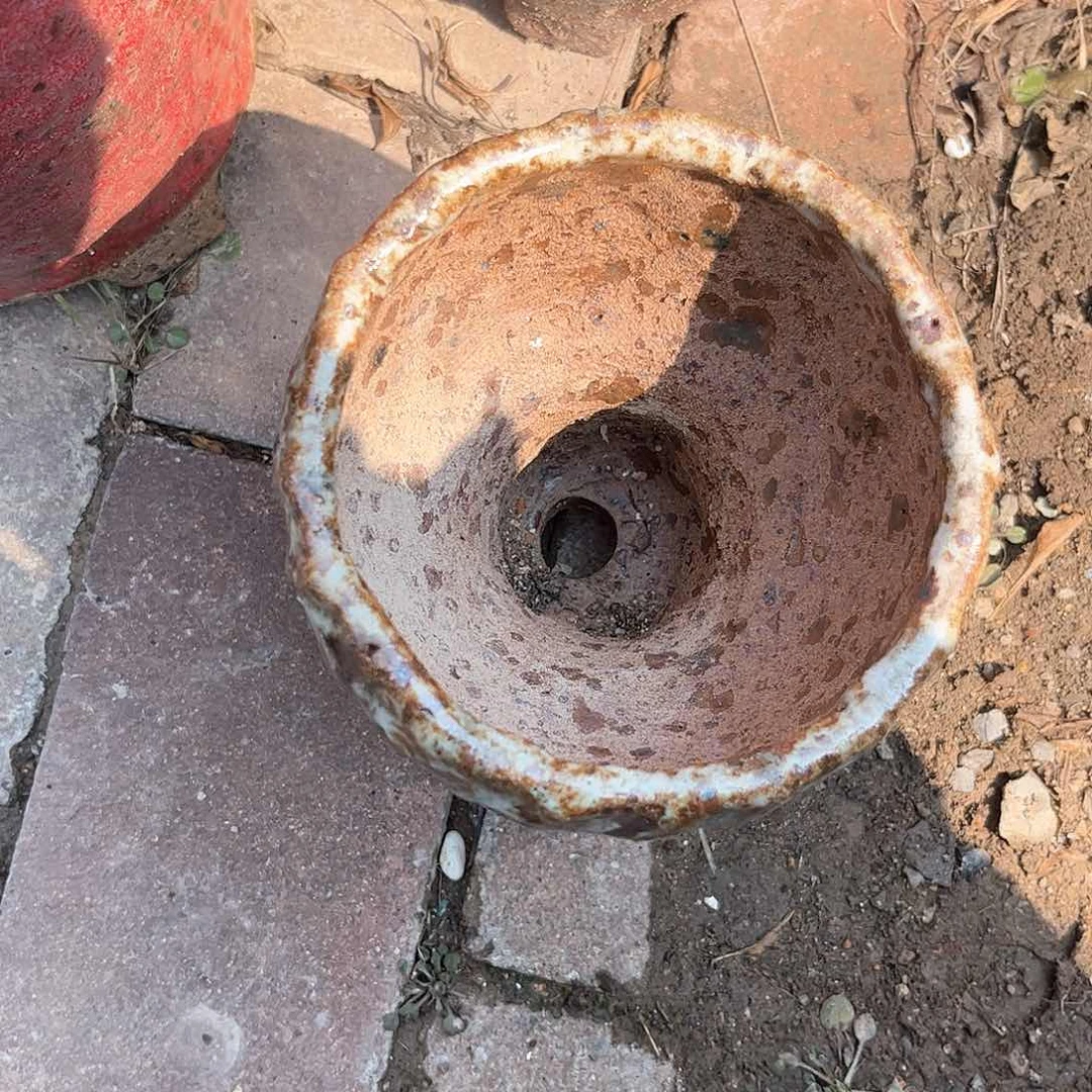 泥塑小*古镇炻陶花盆