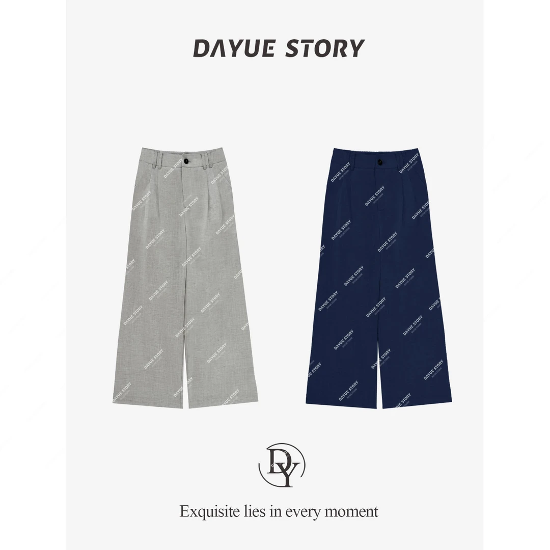 DAYUE【老钱麻裤】定织天丝亚麻~舒适透气显瘦松弛感直筒休闲裤夏季