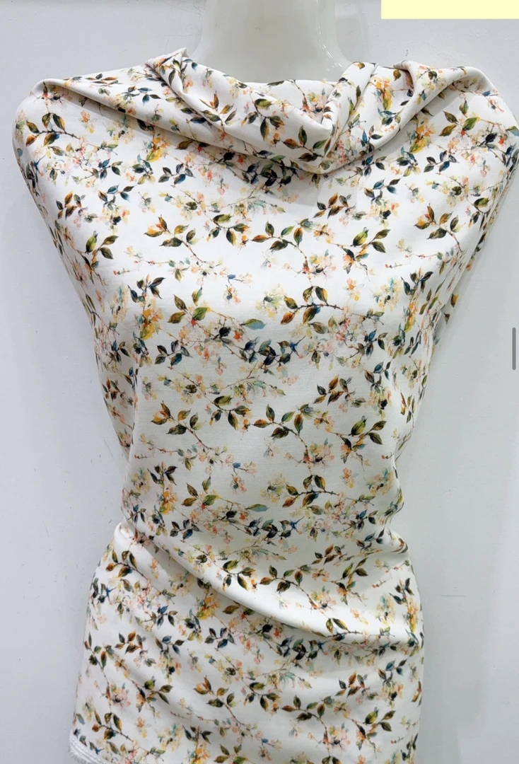 傅文纺织  芦荟府绸棉面料 14年明星产品 枝叶花卉（拍2米包邮）