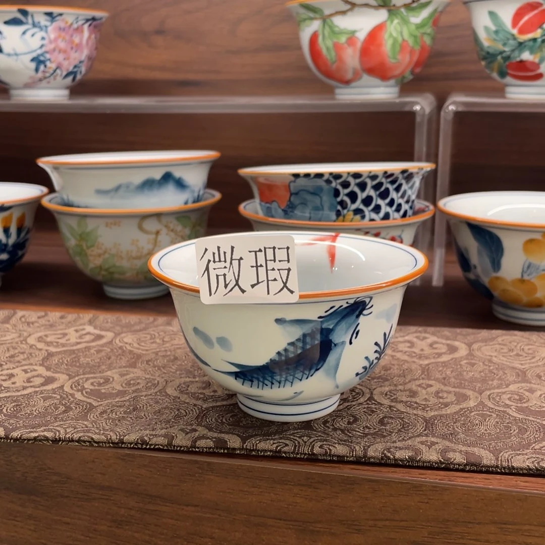 微瑕釉下彩纯手绘