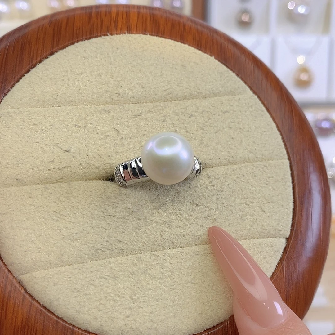 淡水珍珠戒指合金F