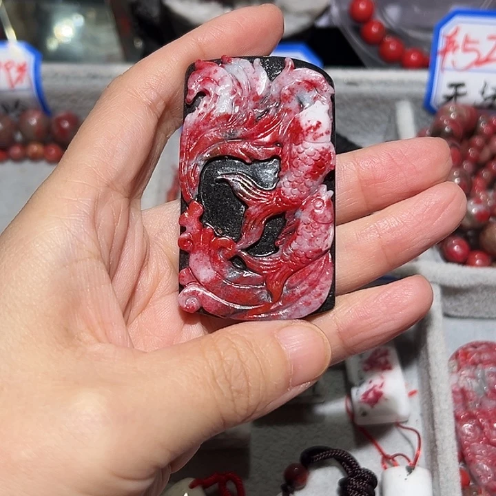 四***、天然辰砂原石雕刻