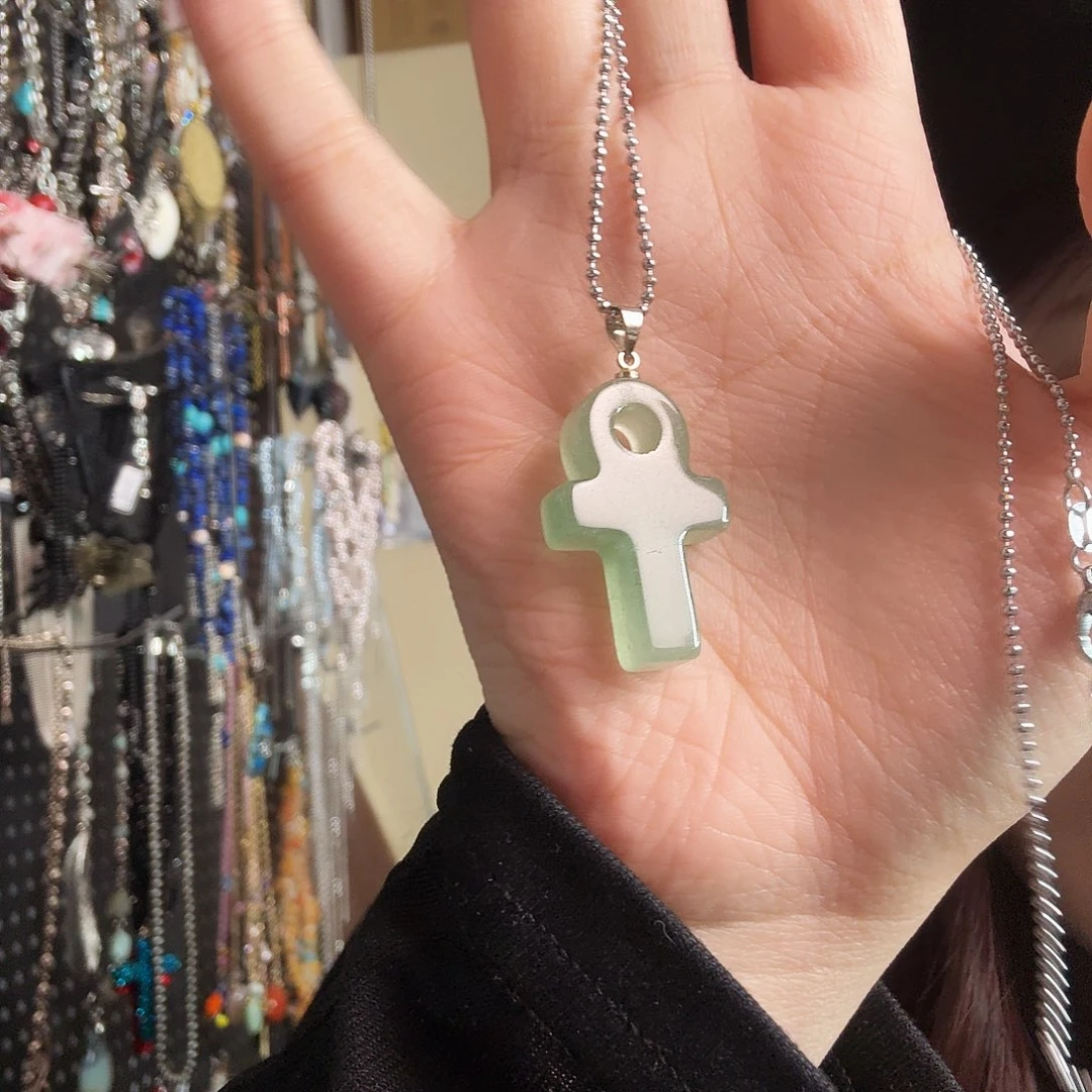 大理石磁石04项链