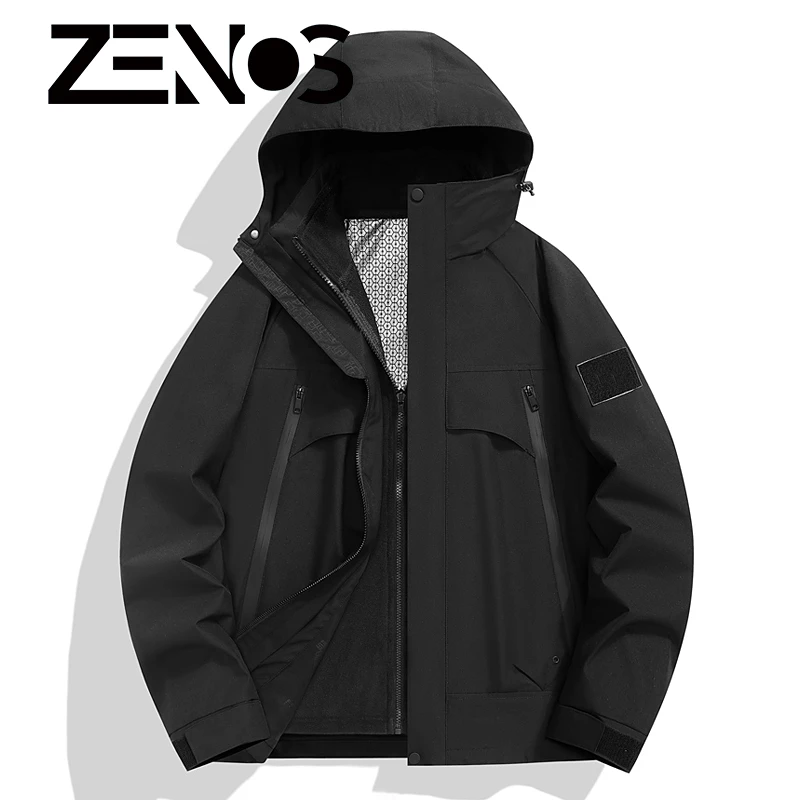 男女秋冬保暖防风防泼水可拆卸内胆三合一冲锋衣外套（卡码拍小）