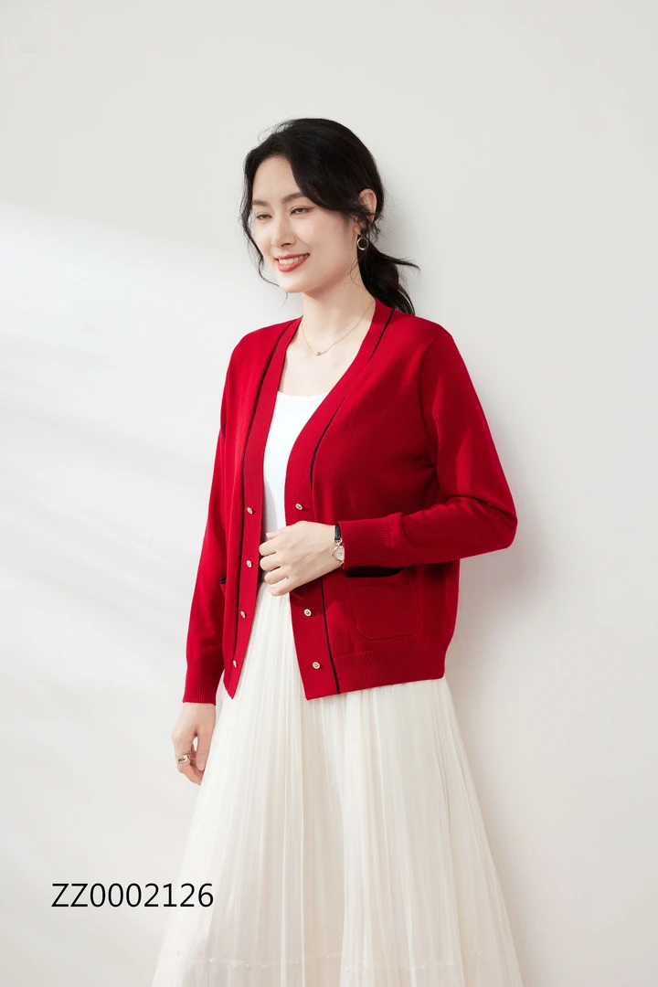 【于姐】2126女士气质减龄开衫天丝小衫