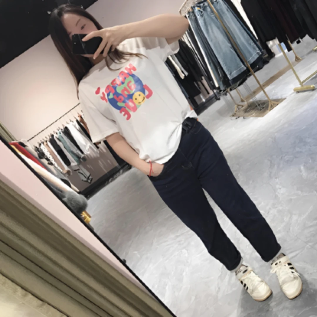 一款百搭全棉T，L码XL，XxL白色休闲