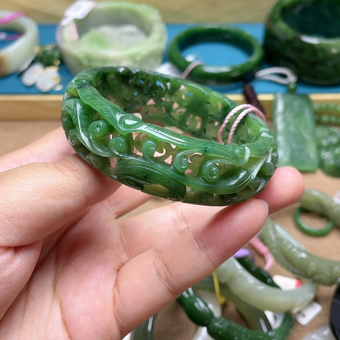 【闪购商品】和田玉手镯58圈口71未镶嵌