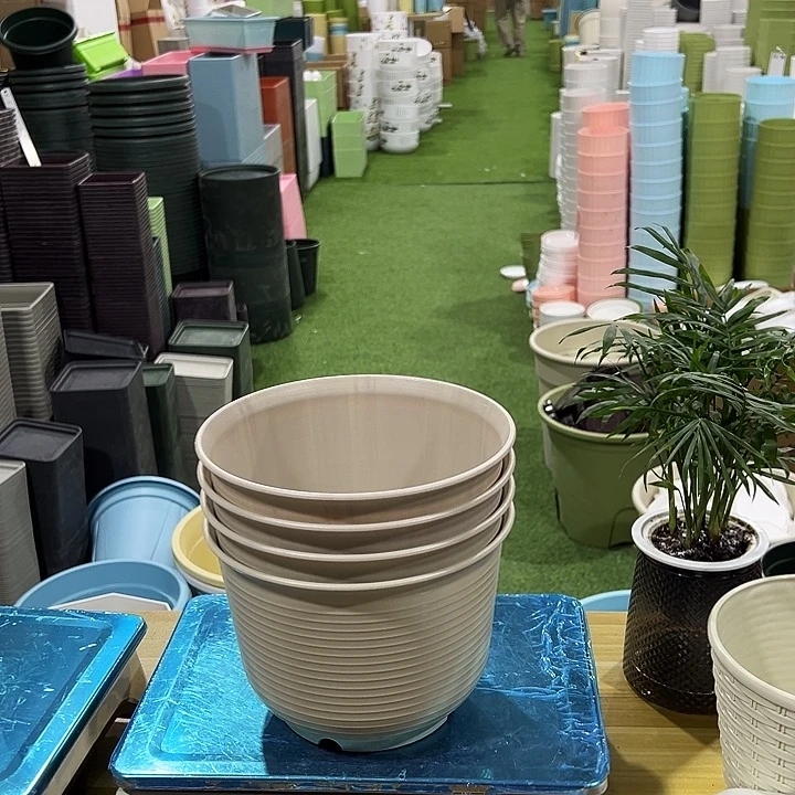 矮陶米色口21高16无拖4只