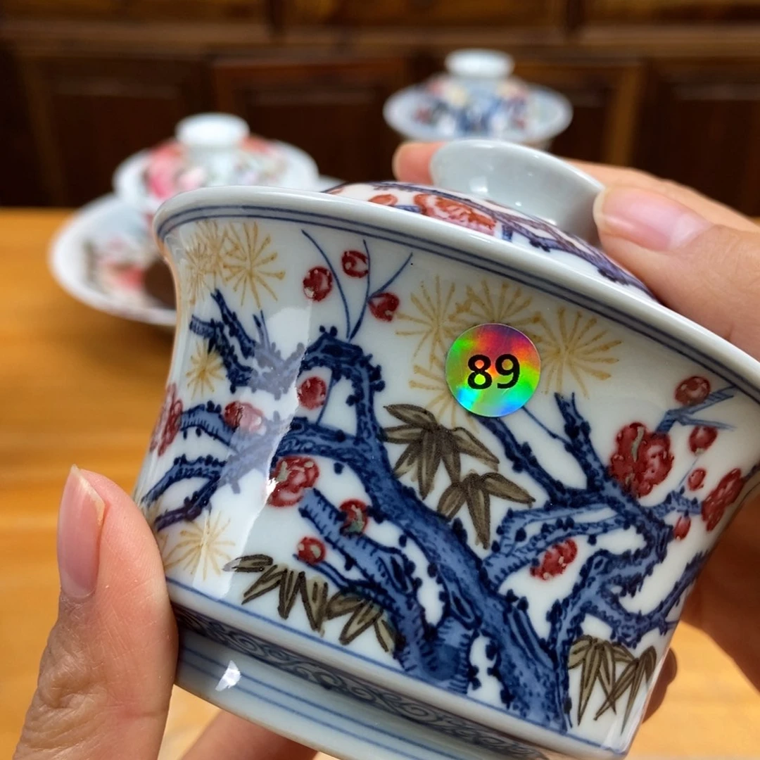 手绘现代茶具非古董