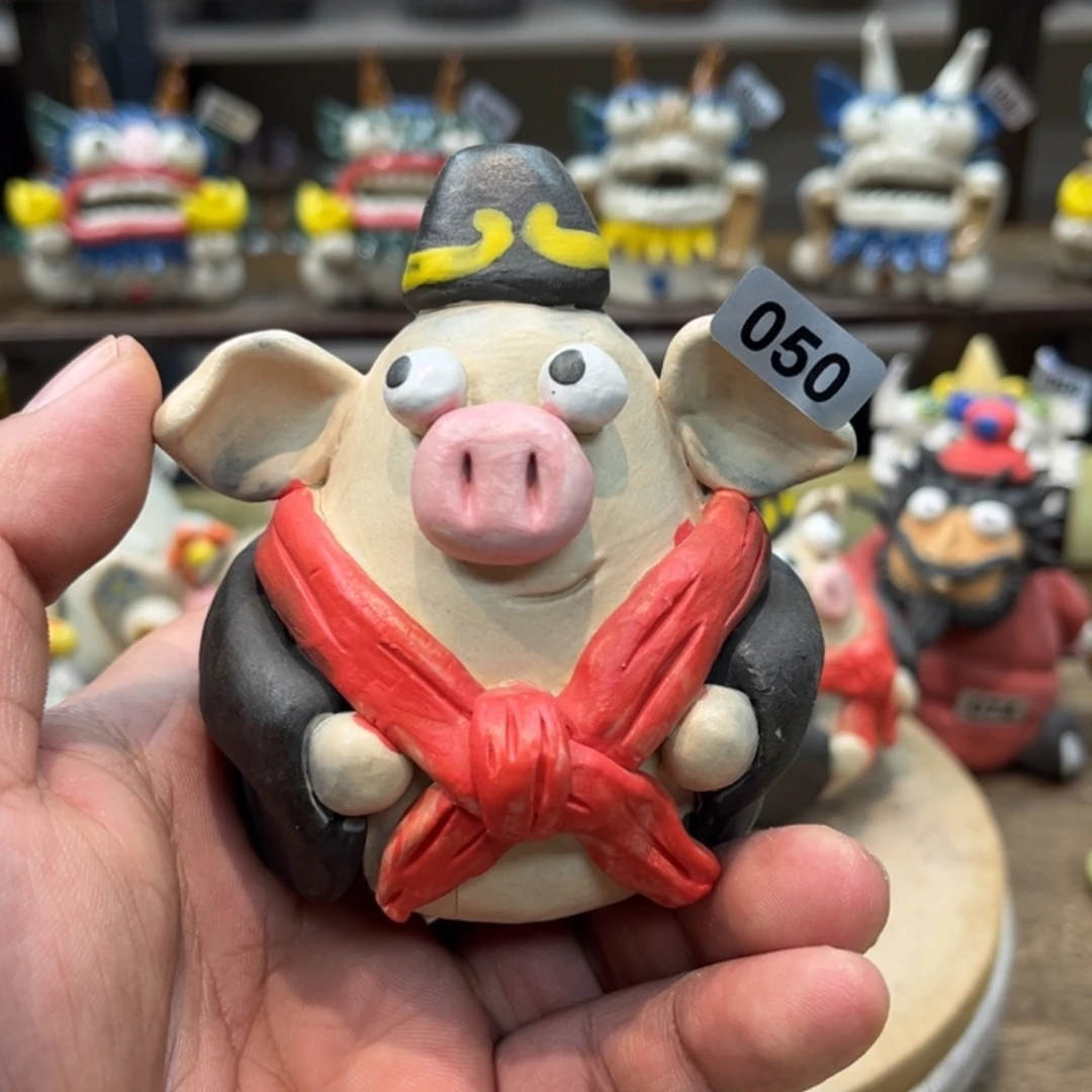 摆件纯手工抽象陶瓷摆件050