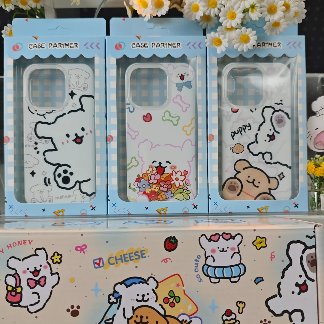 九块九三个手机壳14PROMAX 可爱IMD双层亮面壳适用于苹果国产型号