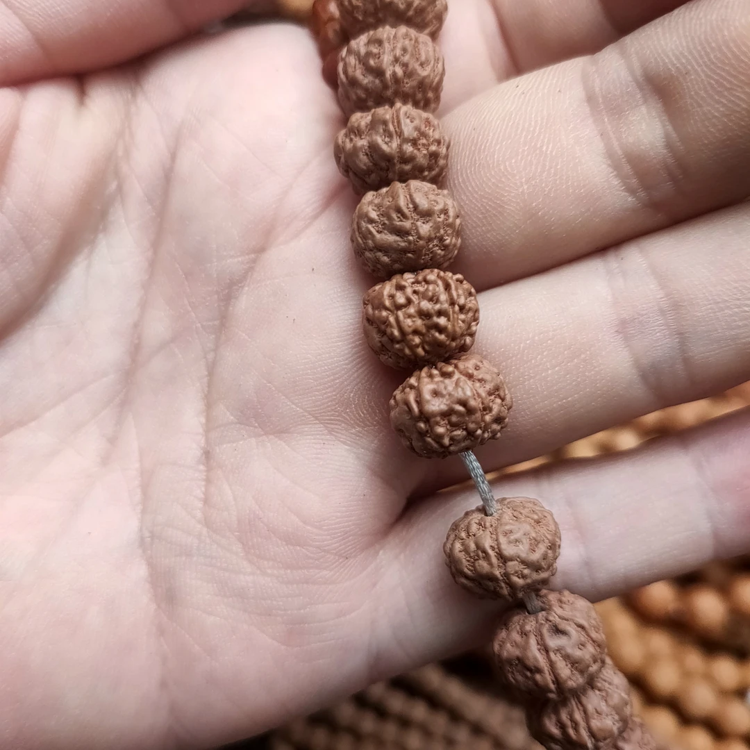 【原生态红皮铁籽】六瓣树王108颗10mm金刚菩提手串小金刚菩提籽