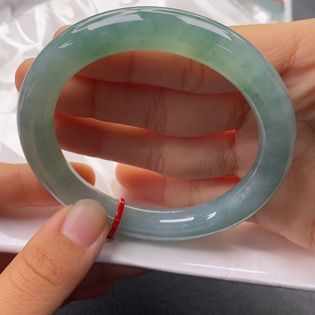 翡翠未镶嵌手镯（圆镯）5758圈