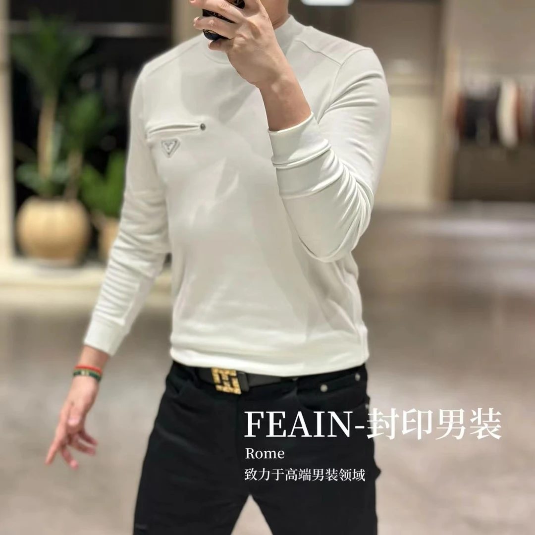 【莫代尔棉】高端定制男士莫代尔棉加绒卫衣DK25153