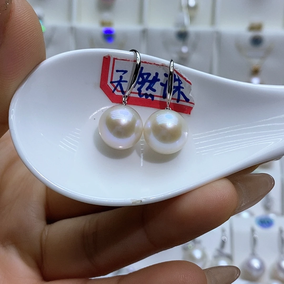 淡水珍珠银S925镶嵌吊坠(赠链)