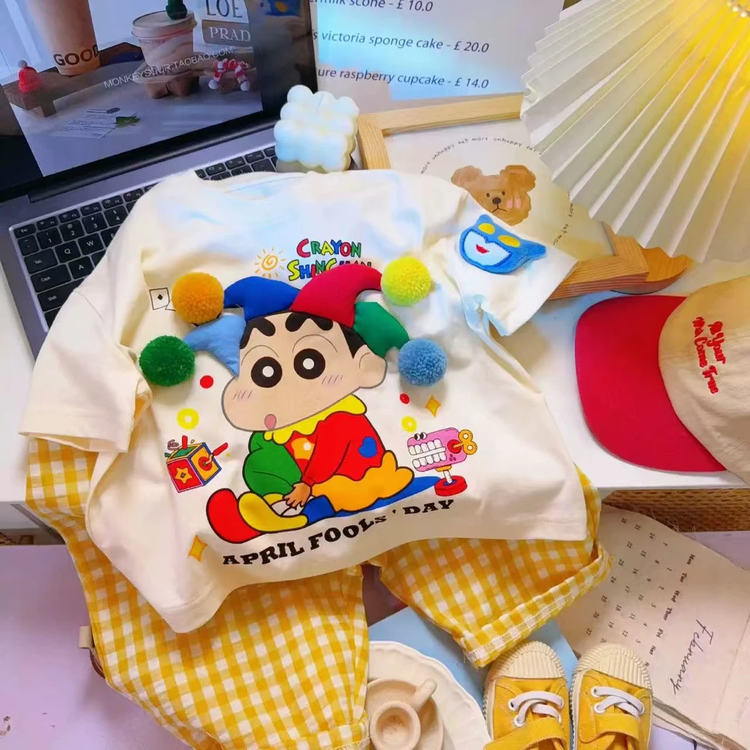 儿童纯棉短袖夏季卡通立体玩偶印花T恤男童女童半袖吸汗韩版上衣