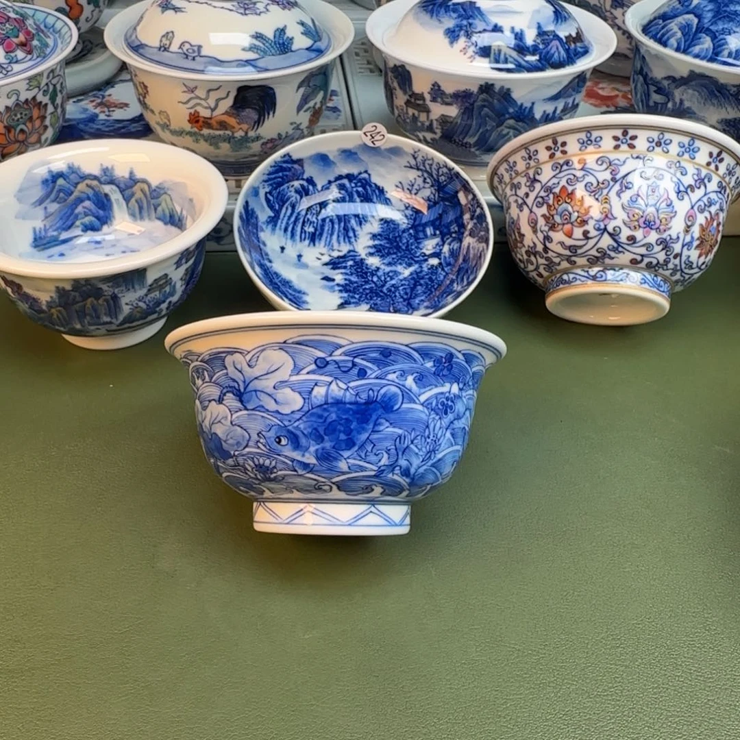 纯手工纯手绘茶具石头259