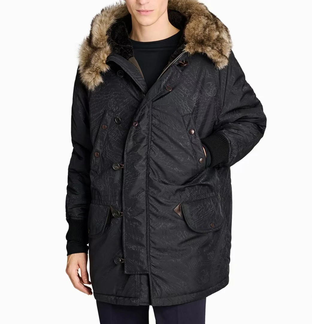 BBJ  Studios｜"一封情书"秋冬提花时尚领皮草帽派克羽绒服LG7009