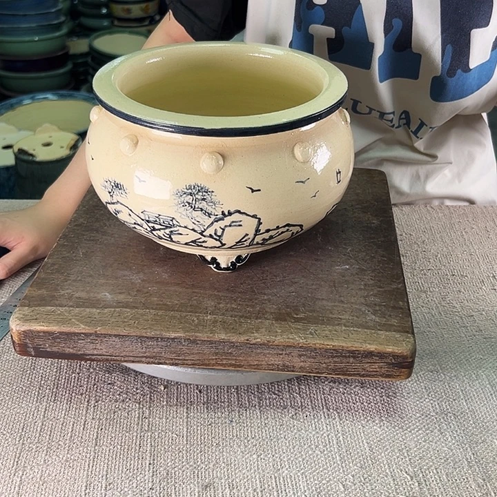 泳坤堂石湾盆陶瓷