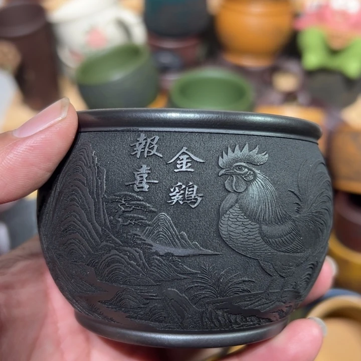 茶杯紫砂宜兴紫砂主人杯