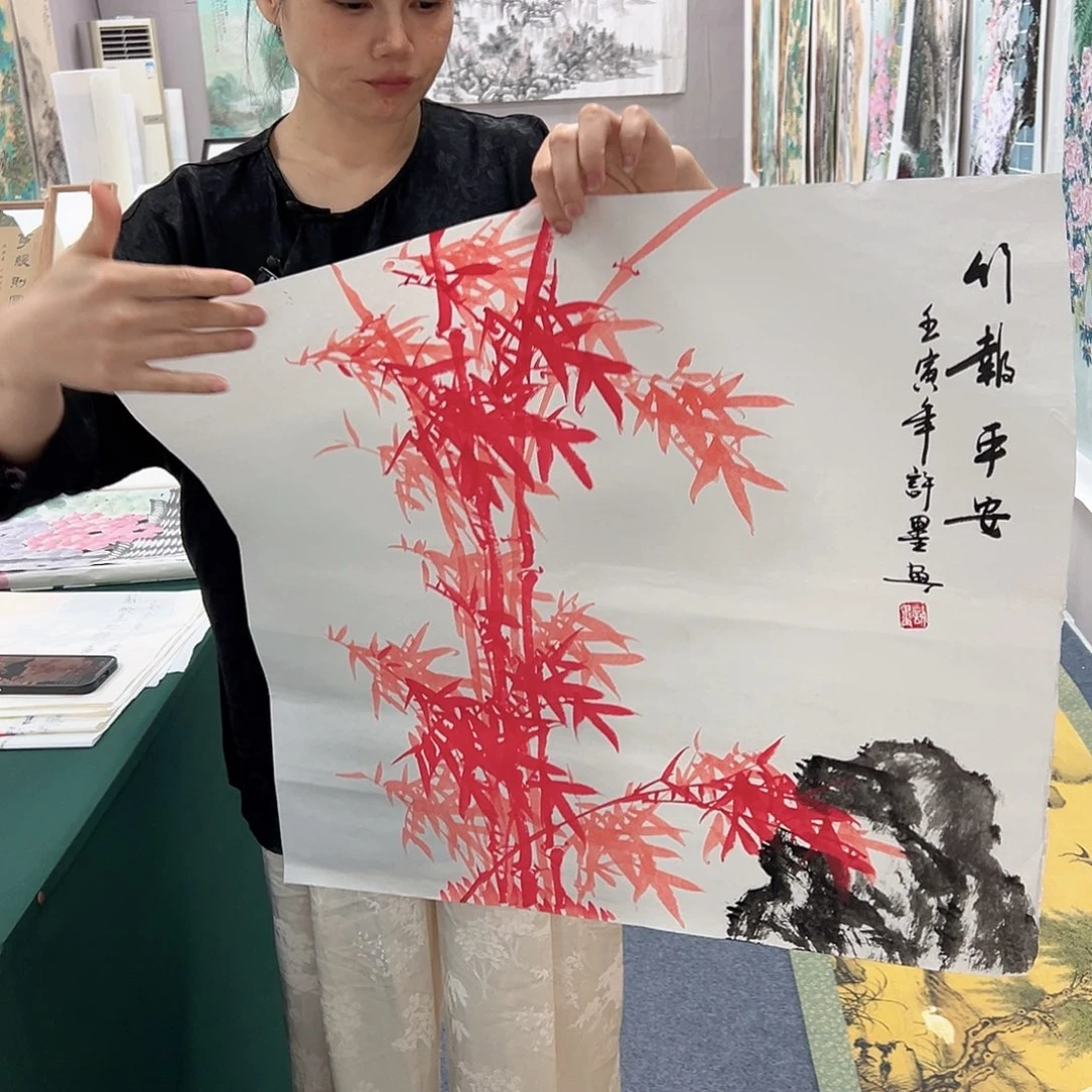 国画宣纸国画春手绘作品