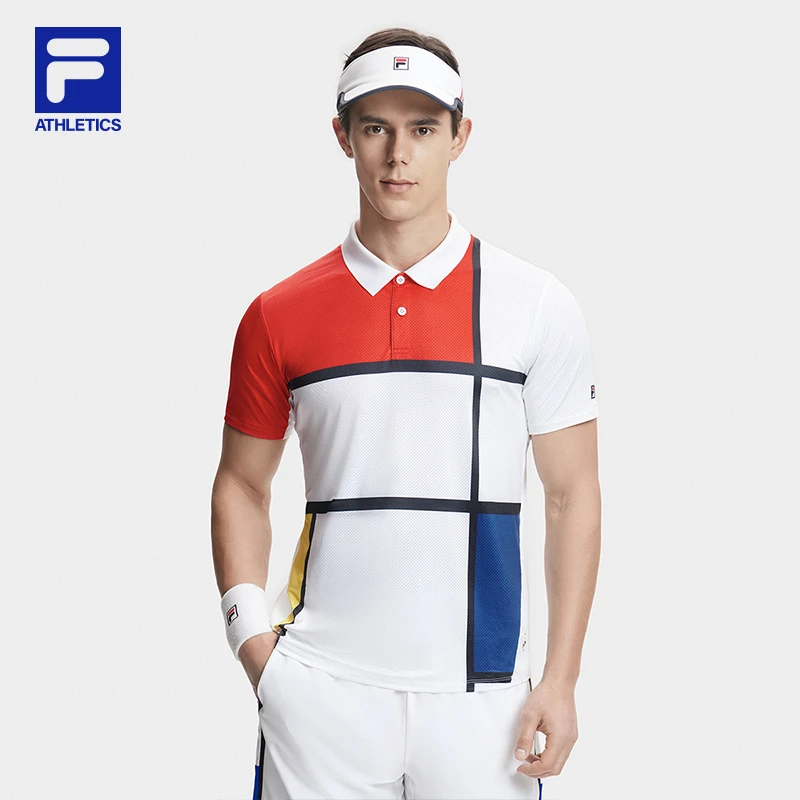 Fila/斐乐男夏【网球透气速干POLO衫】户外舒适运动半袖A11M423109F