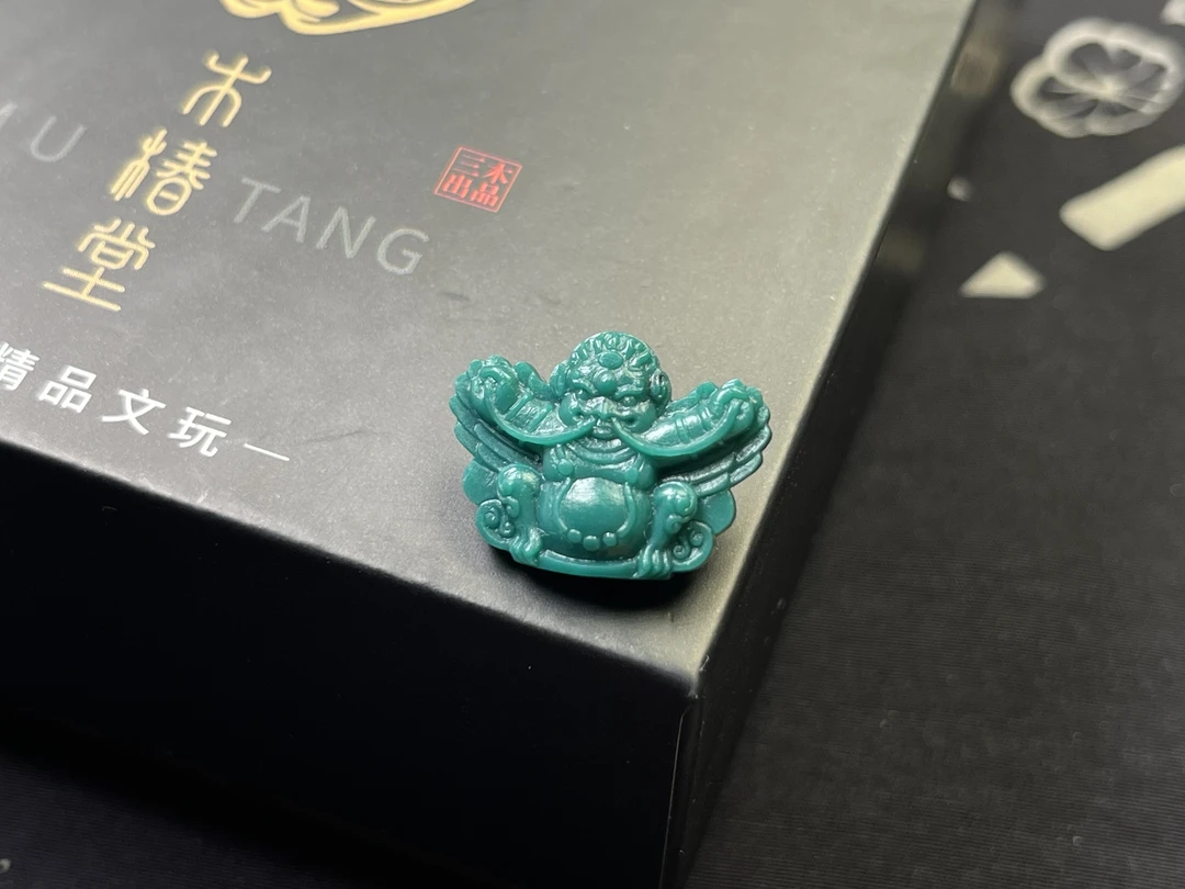 原矿绿松石大鹏鸟雕刻 20.8✖️15.7✖️4.8 全品无暇 细节丰富