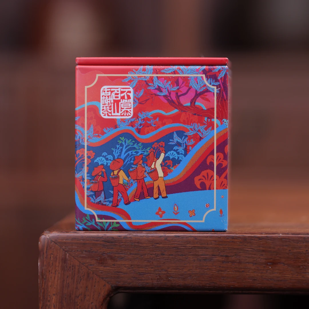 老挝丰沙里古树2023谷花-不慕红盒 8克砖16块/盒 02316