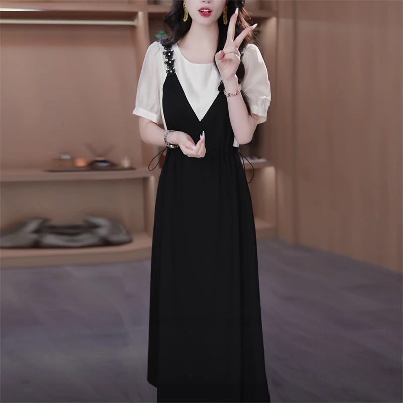 优雅气质减龄时尚大气减龄修身显瘦洋气女人味轻熟风妈妈装连衣裙