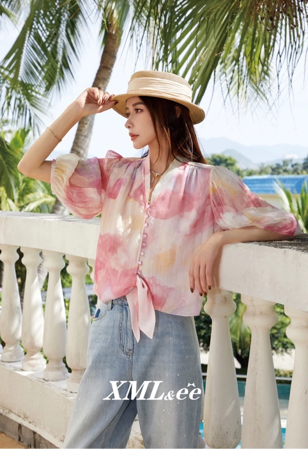 桑蚕丝百搭款上衣