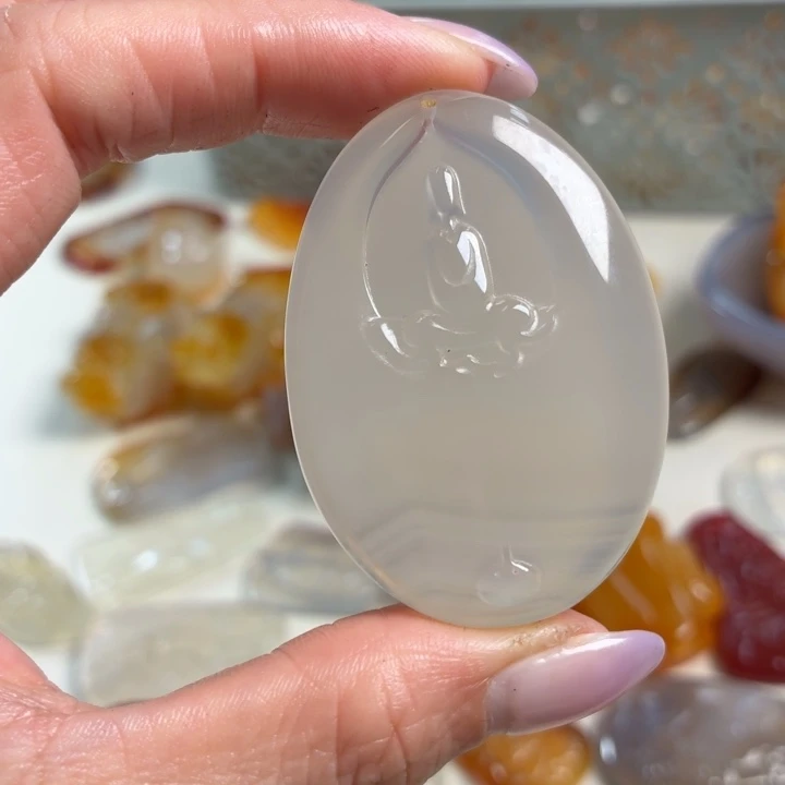 玛瑙/玉髓未镶嵌吊坠(不含链)