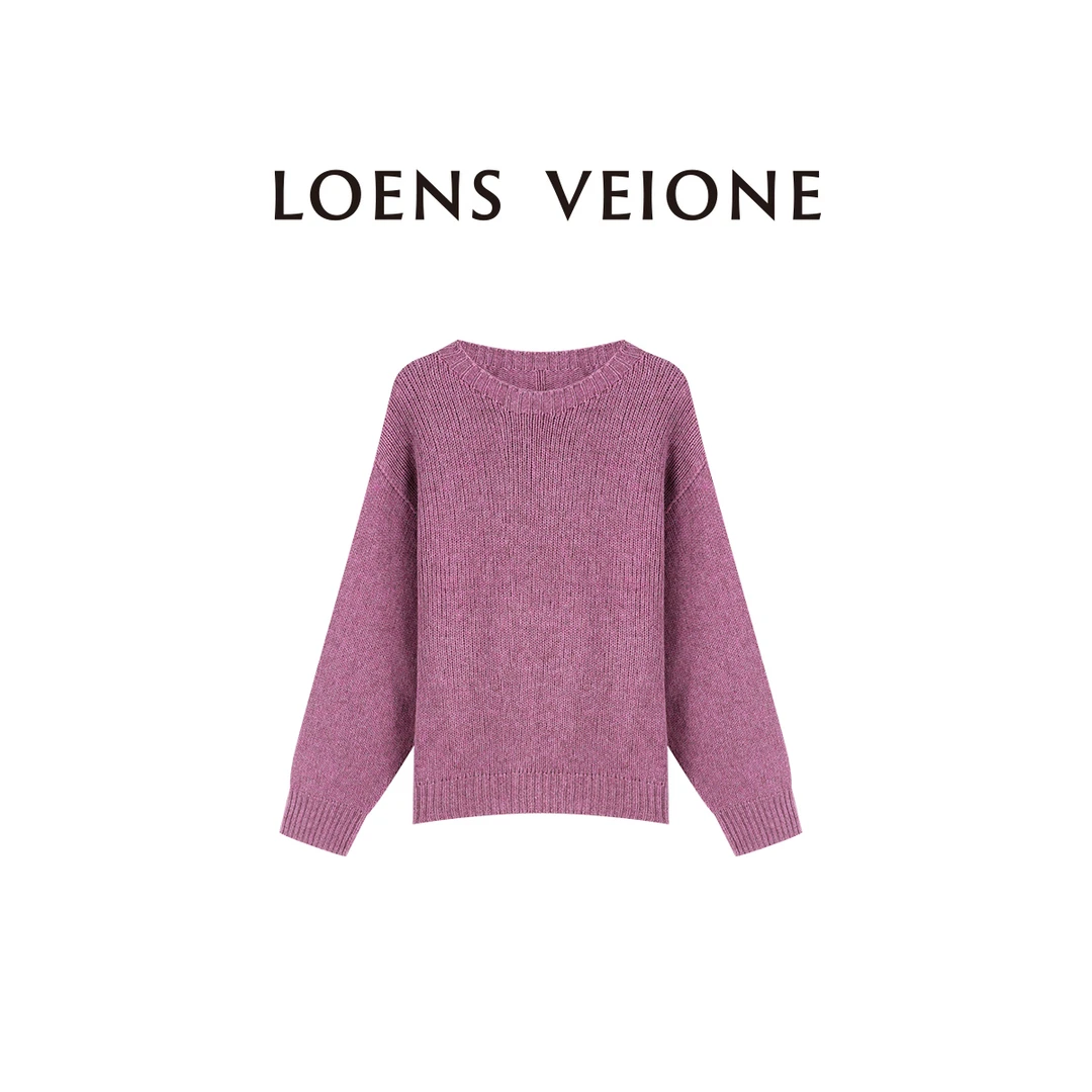 LOENS VEIONE/罗拉 牦牛绒+绵羊毛+牦牛毛绒衫24CVDA0484N