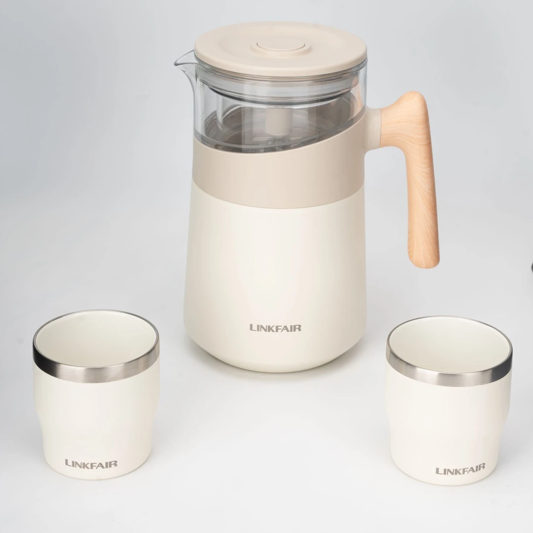 LINKFAIR/凌丰茶致系列1000ml茶壶三件套过滤简约大容量手冲