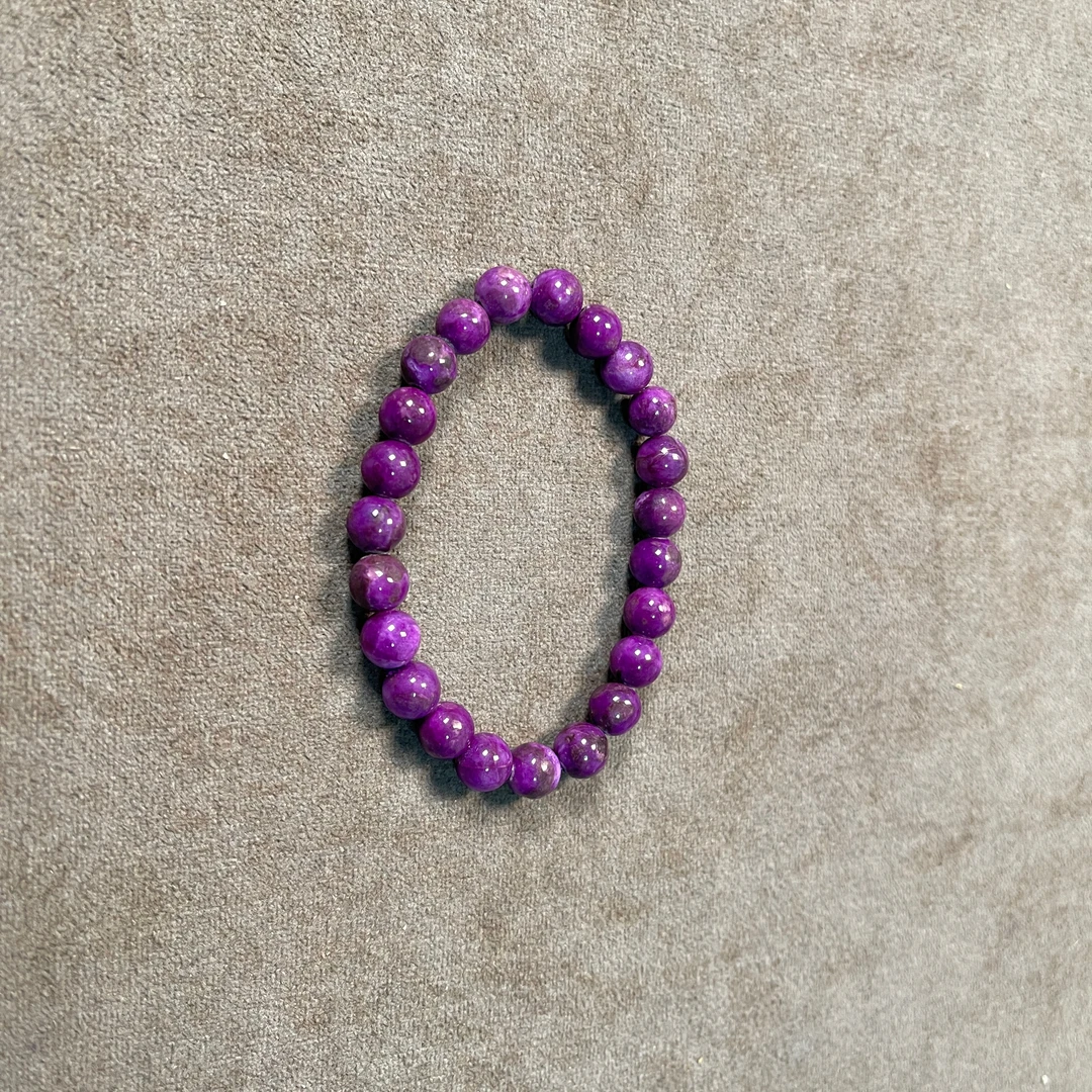 多样性发一个可唐工厂老料皇家紫丝绒单珠单圈手链 SL027