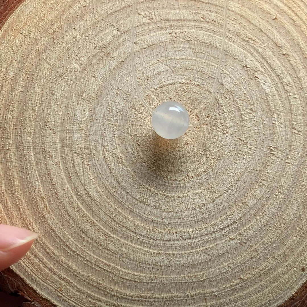 翡翠未镶嵌手链10mm白冰