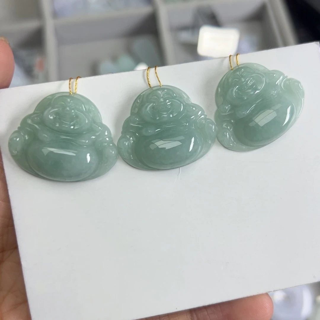 颈饰未镶嵌翡翠佛公-任选一发货