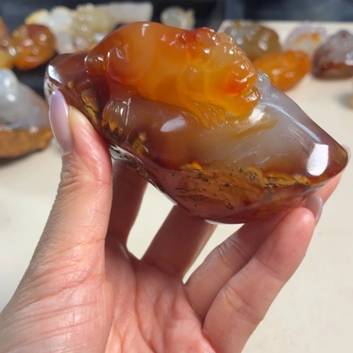 玛瑙/玉髓未镶嵌吊坠(不含链)