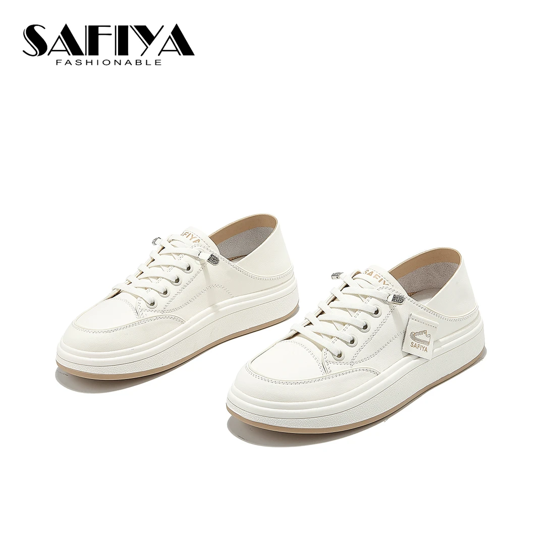 【一步到位】索菲娅夏季一脚蹬的懒人两穿小白鞋女SF41111A11