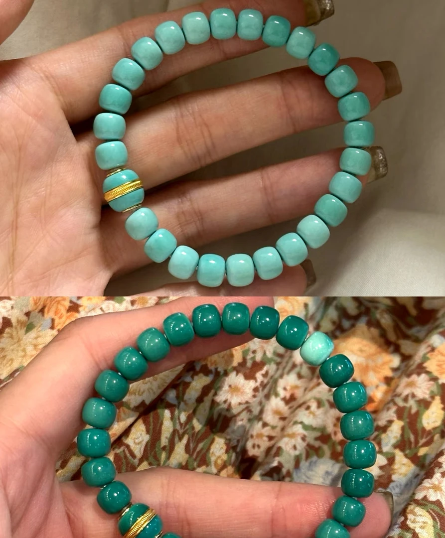 高瓷老型盘玩变色手串珠108配饰