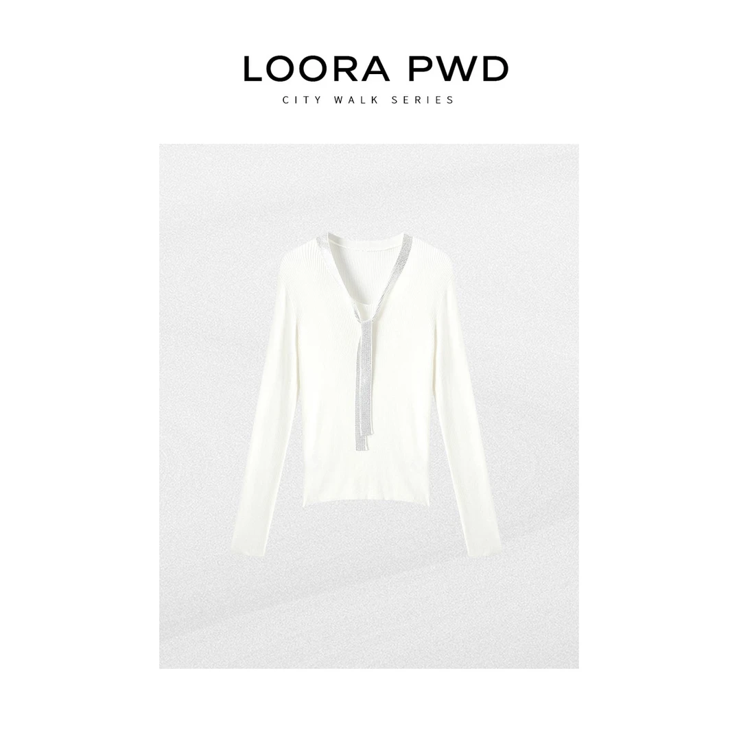 LOORAPWD/罗拉密码【鲲之梦境】秋季羊绒羊毛针织上衣25CJCA0206N