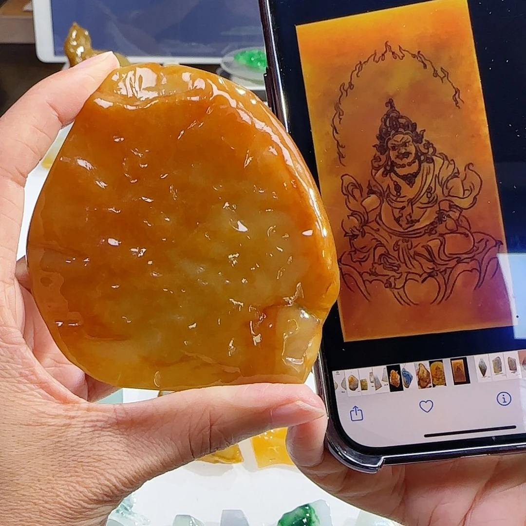 定制翡翠未镶嵌缅甸翡翠挂件