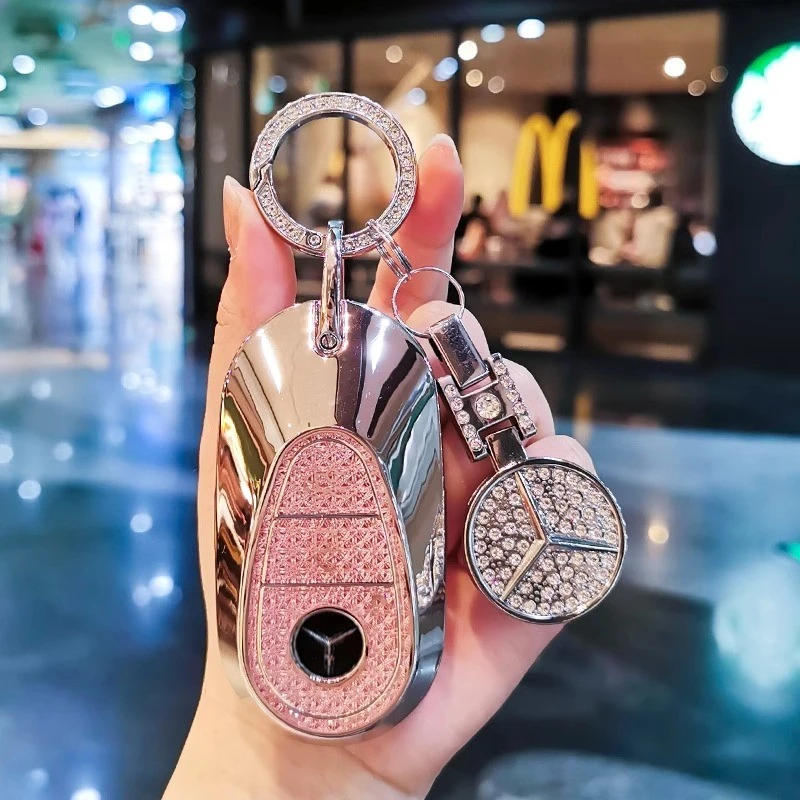 德国品质奔驰c260l新e300l壳glc车a200女gla扣glb雷宝卡片钥匙套