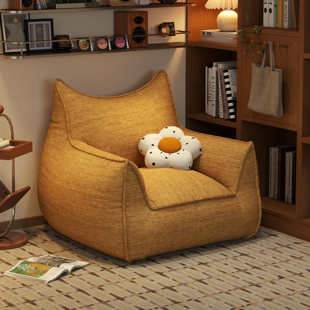 懒人沙发豆袋单人榻榻米卧室阳台小沙发可躺可睡复古慵懒休闲沙发