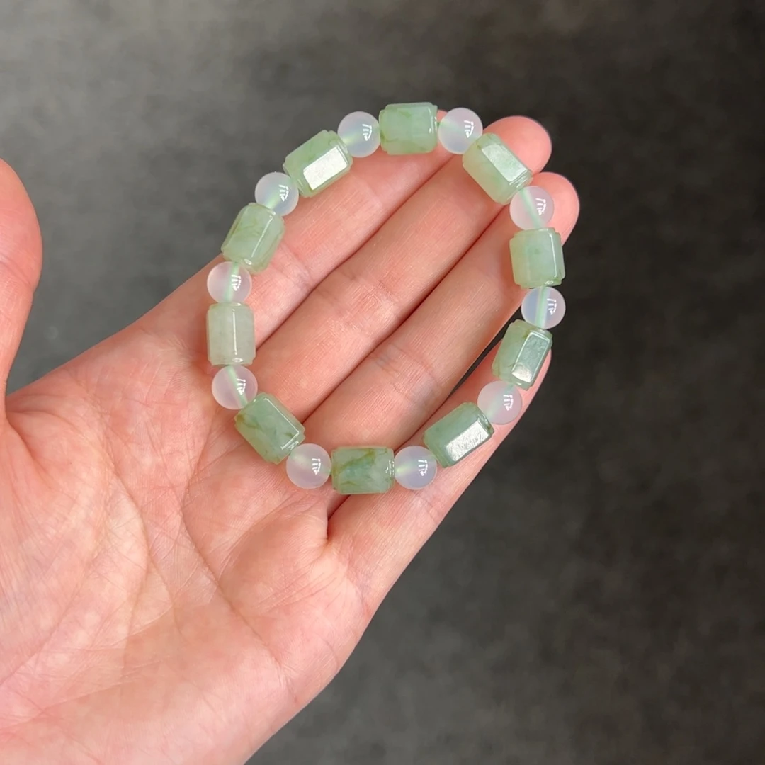 翡翠手链未镶嵌翡翠手串