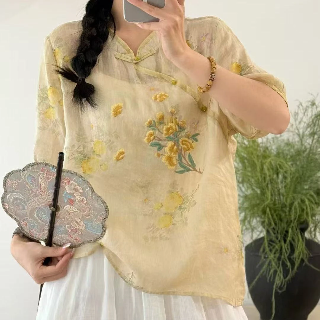 【季如风】夏季新款国风禅意茶服69584