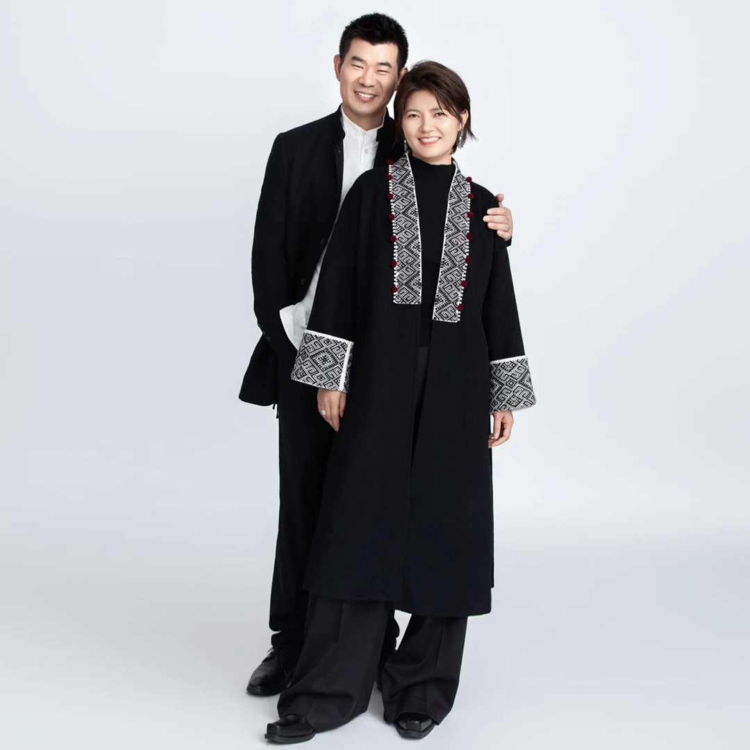 【老板娘双十二专供】国风中长款秋冬方荀双面呢大衣GDD71218