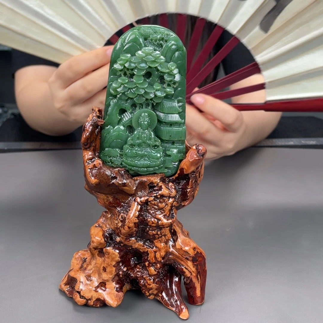 和田玉未镶嵌摆件
