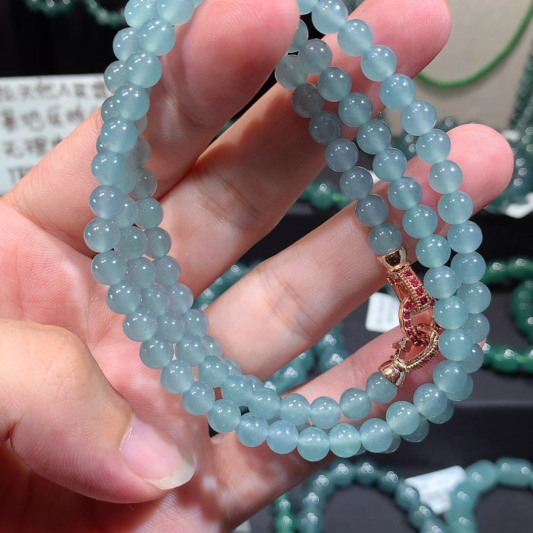 未镶嵌手链翡翠天然a货翡翠项链5.8