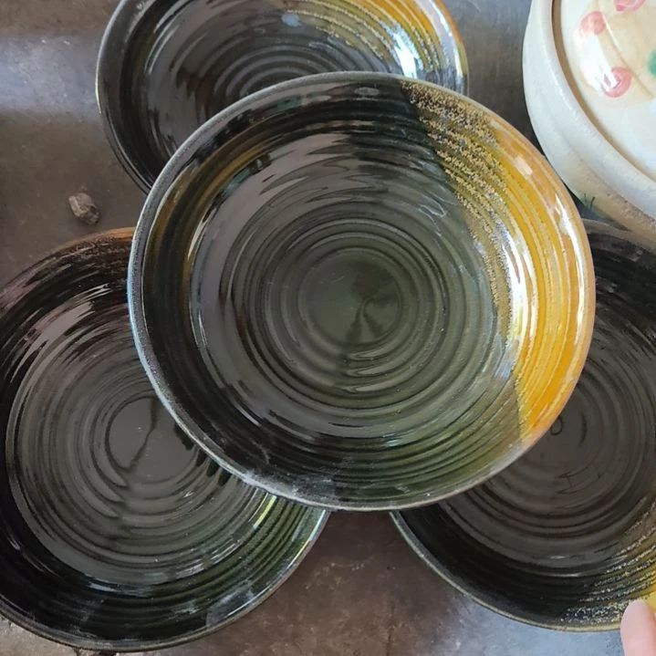 掉****瓷片磁州窑五厂盘碗壶杯