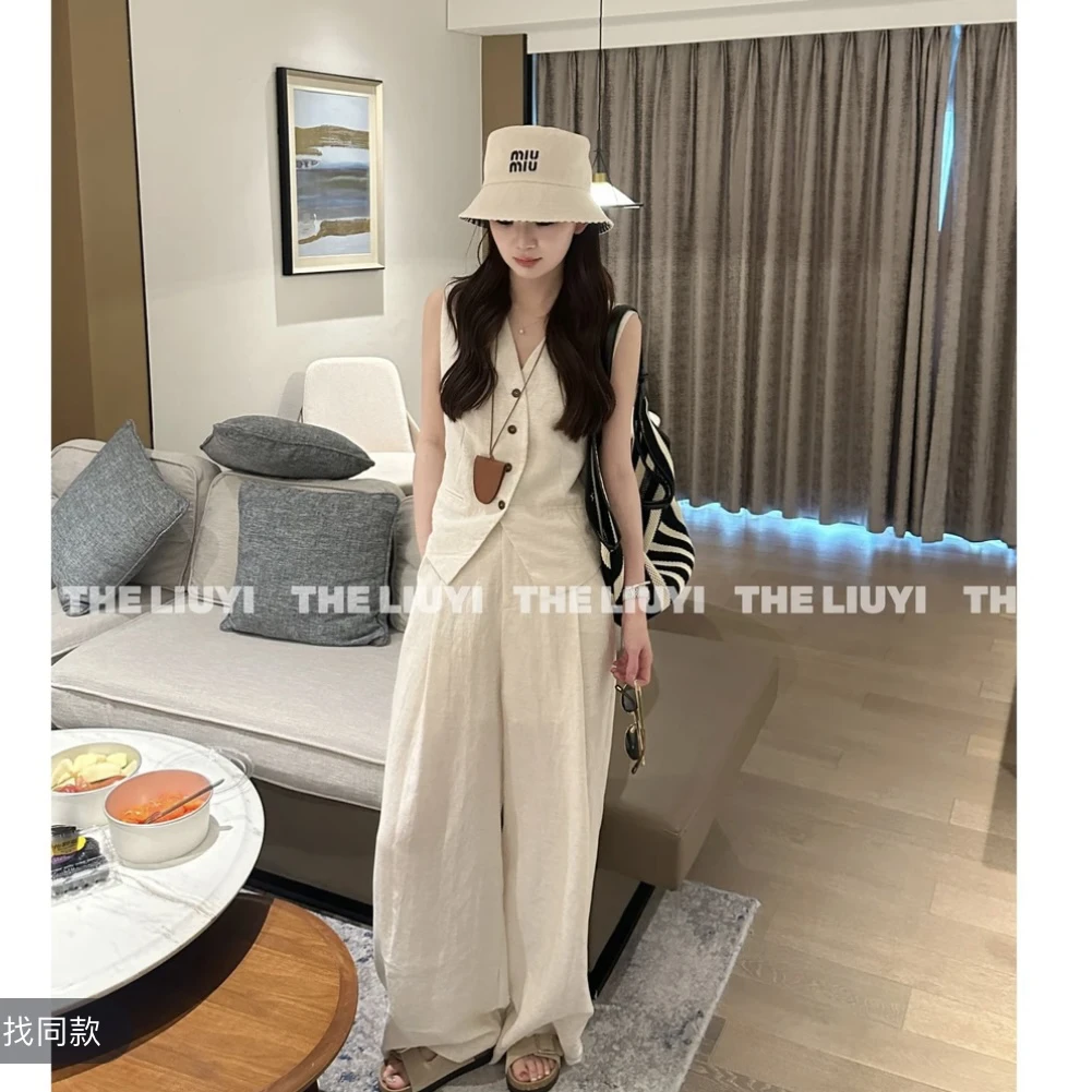 时尚套装夏季减龄休闲风时尚轻熟风宽松法式女装